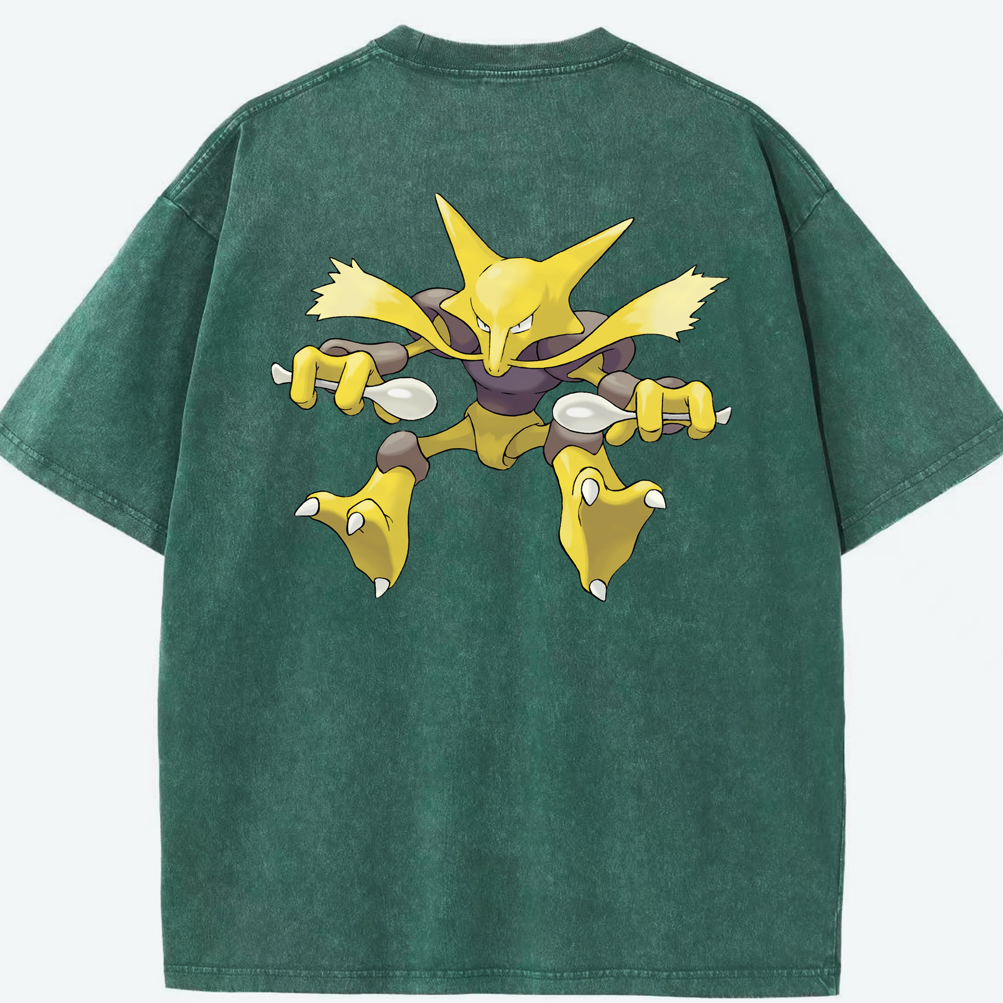 （画像用） ポケットモンスター Pokémon 綿100% ヴィンテージ風 半袖Tシャツ（背面プリント）